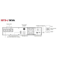 AEC UPS IST3J 1 - Online a doppia conversione 1000VA/1000W Gruppo di Continuità