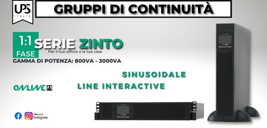 ZINTO - Gruppo di Continuità - UPS Line Interactive